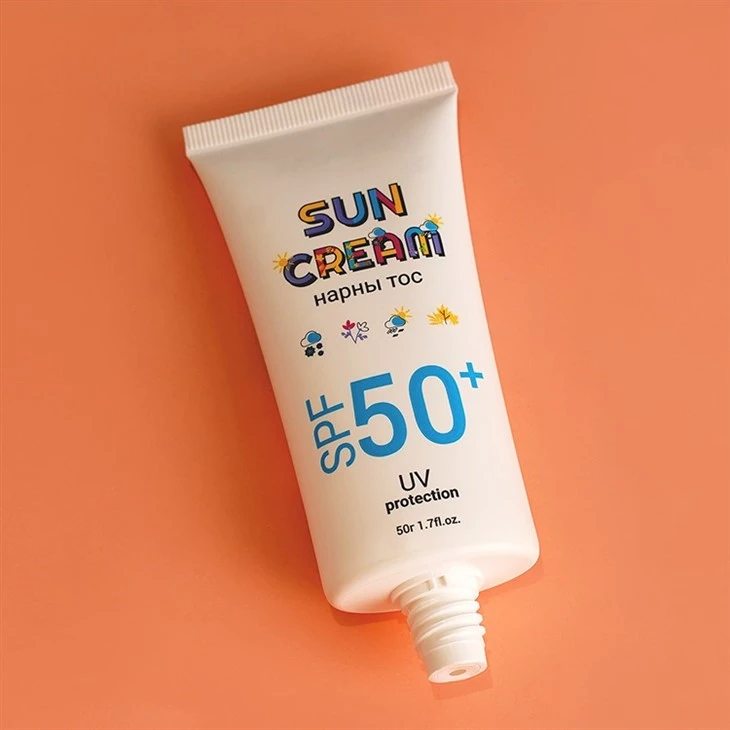50ml Empty Flat Cosmetic Plastic Skincare Container Tube Hand Cream Packaging Sunscreen Packaging Tube
